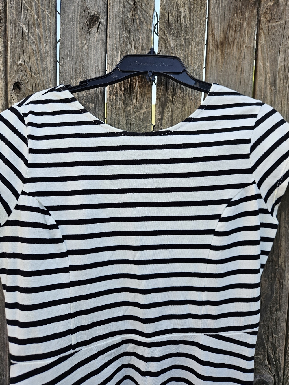 Old Navy Classic Black and White Striped Casual Dress Women's Size M - Picture 6 of 16